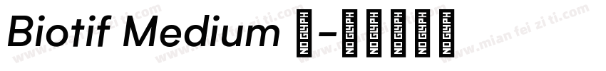 Biotif Medium 中字体转换